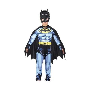 Imagem de Fantasia De Cosplay Do Batman Para Crianças Com Capa E Máscara, Traje 