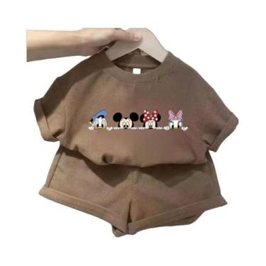 Imagem de Conjunto De Roupas De Algodão Infantil De Verão, Camisetas Com Estampa