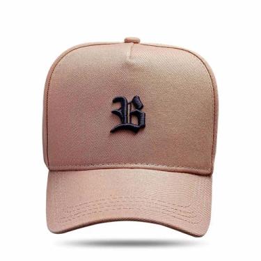 Imagem de Boné Blck Brasil Snapback Aba Curva Básico Logo B Pequeno, Bege, UN