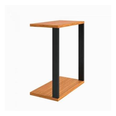 Imagem de Mesa lateral em aço e mdf estilo industrial ml01 - Essencial Moveis
