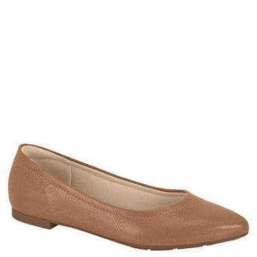 Imagem de Sapatilha Feminina Casual Modare Bico Fino Conforto 7334.243 - Camel Napa - 38-Feminino