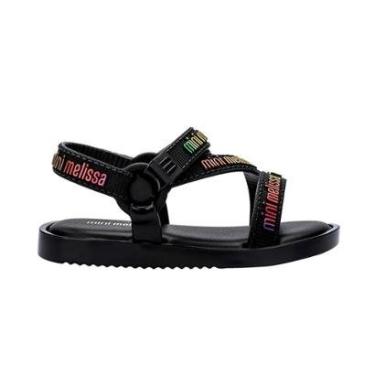 Imagem de Sandália Mini Melissa Stripes M Lover Baby Preto-Feminino