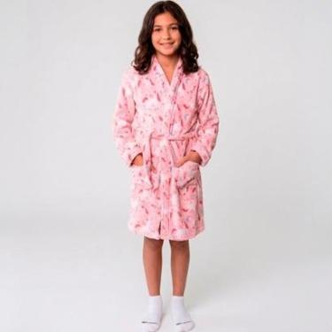 Imagem de Roupão Benévola Infantil Confortável Aconchegante Tecido Leve Criança Casual Feminino Masculino-Unissex