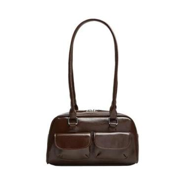 Imagem de Nova bolsa feminina de boliche 2024 novo nicho coringa boston bolsa to