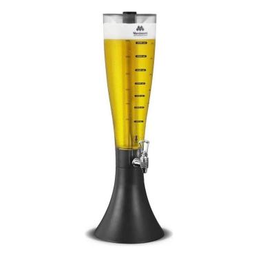 Imagem de Torre de Chopp Marchesoni Marcbeer Transparente com Preto 3,5 L