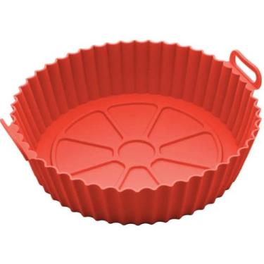 Imagem de Forma De Air Fryer Silicone Reutilizável Cinza Verm 1 Un - SAZ, Vermel