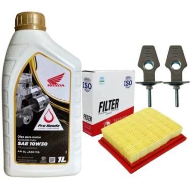 Imagem de Kit Revisão Bros 125-150-160 Óleo, Filtro Ar, Esticador - Valflex