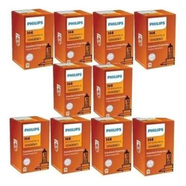 Imagem de Lâmpada Farol H4 Kit C/10 24v 75/70w Philips Standard 13342