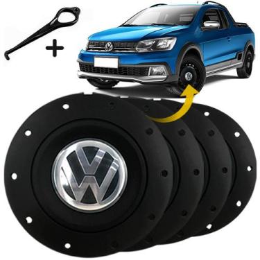 Imagem de Jogo Calota Centro Roda Vw Saveiro Amarok Aro 13 14 15 - GFM