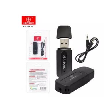 Imagem de Adaptador Receptor Bluetooth Usb P2 Audio Stereo - KAPBOM