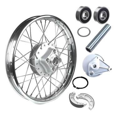 Imagem de Roda Traseira Completa 4mm Cg Today Titan 95 99 Espelho Lona - Tork