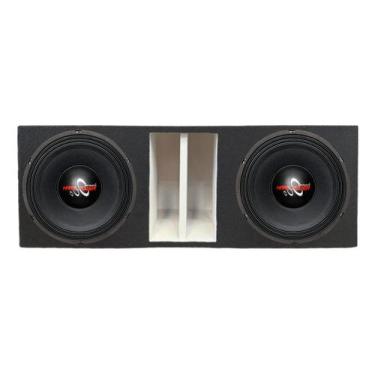 Imagem de Caixa duto régua colorido 2 alto falantes 12 hard power hp 750 woofer 