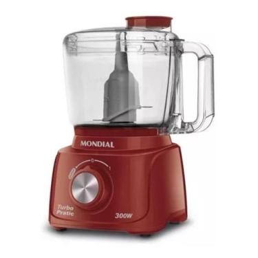 Imagem de Mini Processador Turbo Pratic 300w Mp-16-r 500ml Cor Vermelho Mondial