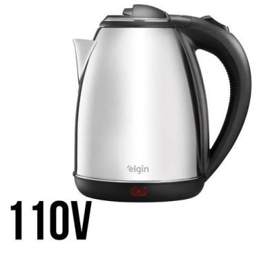 Imagem de Chaleira Elétrica Elgin CHA10 Inox 2L 110v Jarra Sem Fio Rápida com De