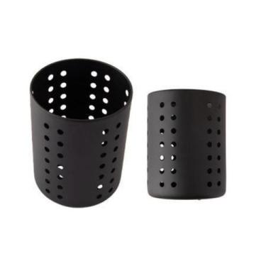 Imagem de Porta Talher Escorredor Inox Preto Resistente Cozinha Pia - CLINK