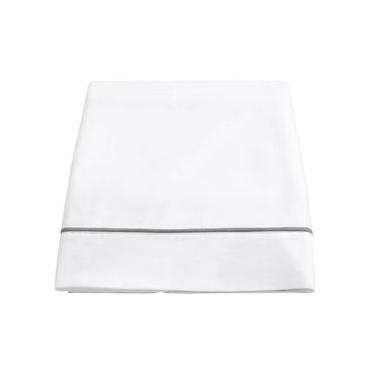 Imagem de Lençol Superior Basics em Vivo Branco e Cinza 200 Fios - Queen Size Branco