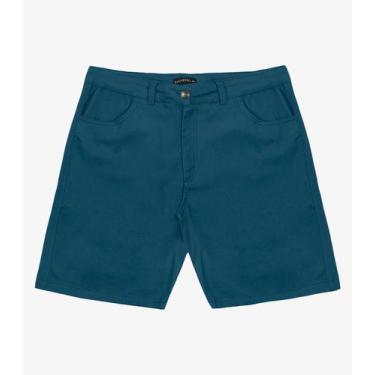 Imagem de Bermuda Masculina Sarja Cotton Diametro Azul, 46, Azul