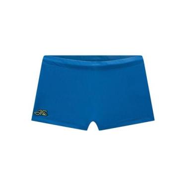 Imagem de Sunga Menino Azul Lisa UV Johnny Fox, Azul, 8
