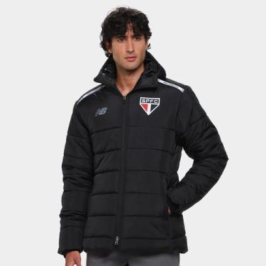 Imagem de Jaqueta São Paulo 26/27 Puffer Parka New Balance Masculina, Preto, EGG
