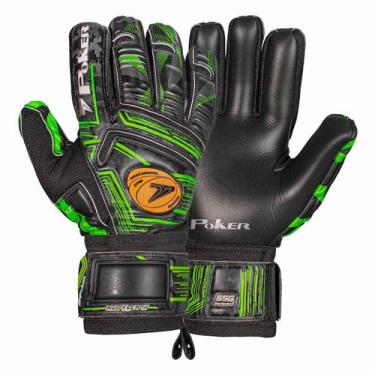 Imagem de Luva de Goleiro Poker Hug Flex 3 Profissional, 9, Preto