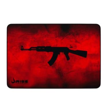 Imagem de Mouse pad Gamer Speed AK47 RED Grande 42x29 Cm Com bordas Costuradas -