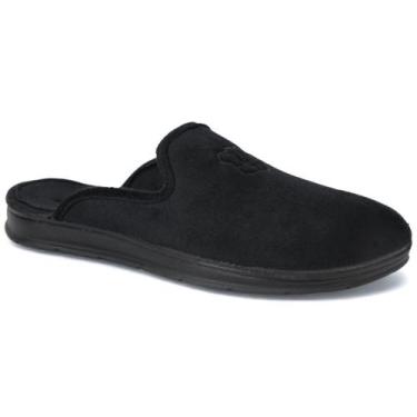 Imagem de Pantufa Atoalhado Pegada 166001 Masculino, Preto, 38