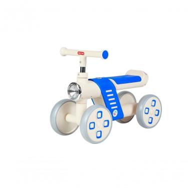 Imagem de Mini Bike de Equilíbrio Infantil 4 Rodas Azul para 10 Meses a 4 Anos com Pneus de Borracha Unitoys