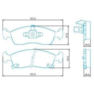 Imagem de Pastilha de Freio Chevrolet Prisma 2013 a 2023 JURID