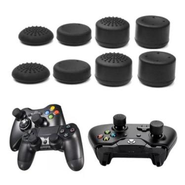 Imagem de Kit 8 Grips Extensores Para Analógicos Joystick PS3 PS4 PS5 360 ONE S 