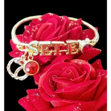 Imagem de Bracelete Folheado Dona Sete Pombogira Umbanda Candomblé