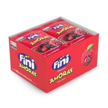 Imagem de Bala de Gelatina Amora Mini Fini 12 pacotes de 15g cada