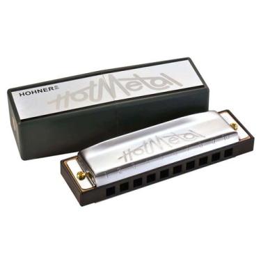 Imagem de Gaita hohner hot metal 20 vozes a abs