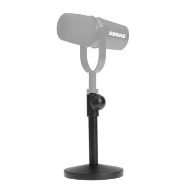 Imagem de Mini pedestal,suporte de mesa P/microfone,base aço,regulável - Aj Som 