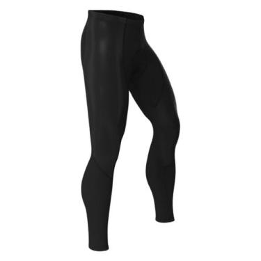 Imagem de Calça Ciclismo Forro Gel Ert Racing Unissex Preta Lisa - Ert Cycle Spo