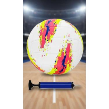 Imagem de Bola De Vôlei Profissional + Bomba De Ar Manual - Congratulations Stor