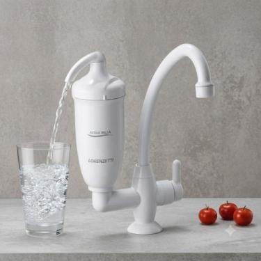 Imagem de Purificador de Água Lorenzetti Acqua Bella de Mesa Branco com Torneira