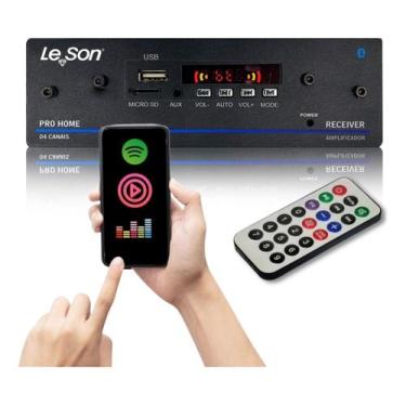 Imagem de Amplificador Residencial Receiver Le Son Pro Home Bluetooth 4 Canais -