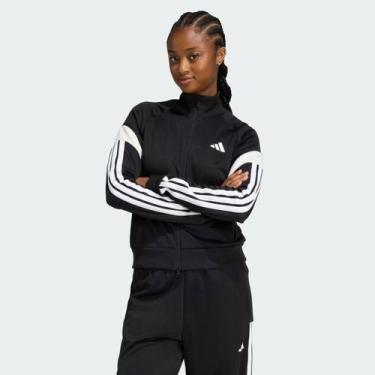 Imagem de Jaqueta Adidas House Of Tiro Feminina Preta e Branca, G