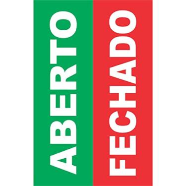 Imagem de Placa De Sinalizacao Aberto/Fechado 16X25Cm. Pacote Com 05-84974