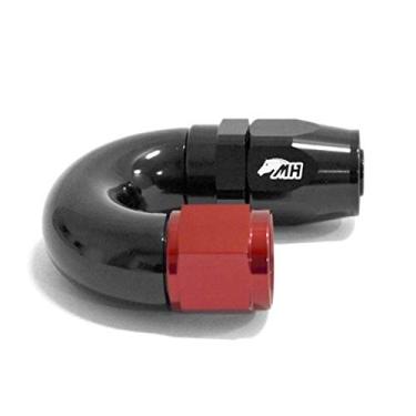 Imagem de Conexão 10AN / AN10 Curva 180° graus para Mangueira Aeroquip - Original (Preta e Vermelha)