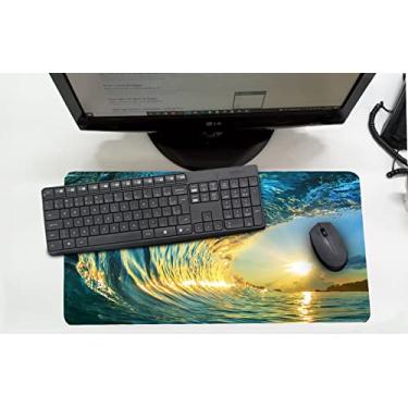 Imagem de Mouse Pad Desk Pad Mousepad Grande 30x70cm - Mar Onda