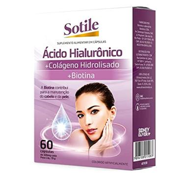 Imagem de Ácido Hialurônico + Colágeno Hidrolisado + Biotina 60 Cápsulas - Sotile