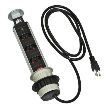 Imagem de Torre De Tomada 3500W Pix Multiplug 3.650.1615 Bivolt Preto