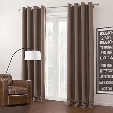 Imagem de Cortina Blackout de Sala e Quarto Em Tecido 3,00 x 2,50 Marrom | Admirare