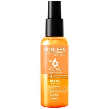 Imagem de Óleo Bronzeador Sunless FPS 6 Cenoura 120ml