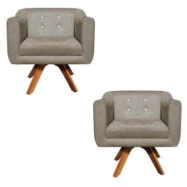 Imagem de Kit 02 Poltronas Giratória Julia Mm30