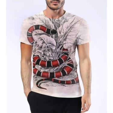 Imagem de Camisa Camiseta Cobra Coral Verdadeira Peçonha Víbora Hd 2 - Estilo Kr