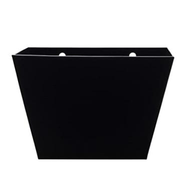 Imagem de simhoa Tampa de garrafa de metal para montagem na parede Barril de aço inoxidável com parafusos - Preto