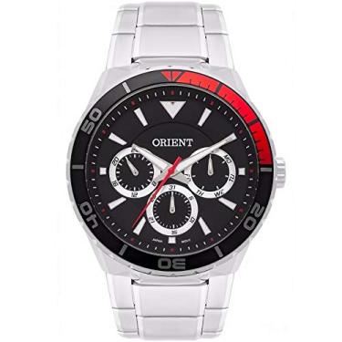 Imagem de Relógio Orient Masculino Prata Mbssm082p1sx Analógico 5 Atm Cristal Mineral Tamanho Grande