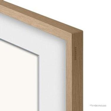 Imagem de Moldura Samsung Para Smart TV 75" The Frame 2021 Bege Amadeirado